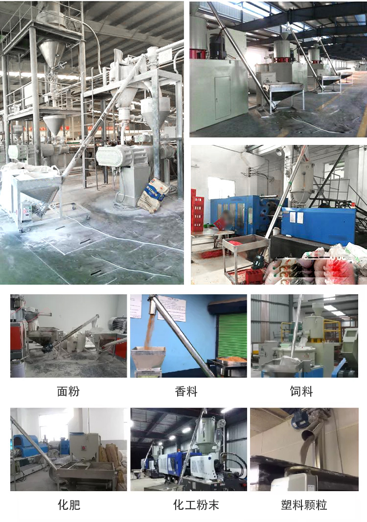傾斜螺旋輸送機適用范圍：建材行業，化工行業，電力行業，煤炭行業，食品行業，造紙行業等